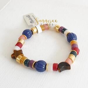 Madewell Beaded Moon Bracelet